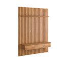 Ver imagem 4 de Painel para Tv 55 Polegadas Home Antares Ripado 3 Gavetas Prateleira:cinamomo