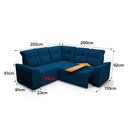 Ver imagem 3 de Sofá Canto London Suede Velut - King House