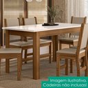 Ver imagem 2 de Mesa de Jantar Tampo sem Vidro 6 Lugares 150x80 cm Bellagio Carvalho Off White Poliman