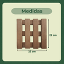 Ver imagem 5 de Suporte Vaso Quadrado 22cm Rodas de Polipropileno Preta