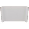 Cabeceira Corea Casal Curva Orgânico Courino Caramelo / Bouclé Suave Off White - Sallar Home - 1