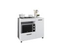 Ver imagem 1 de Balcão Armario Branco para Cooktop 4 Bocas Moderno Espaçoso com Gavetas Mp