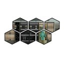 Ver imagem 3 de Conjunto de Espelhos Decorativo de Parede Hexa