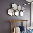 Ver imagem 1 de Conjunto de Espelhos Decorativo de Parede Hexa