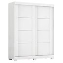 Ver imagem 1 de Guarda Roupa Solteiro 2 Portas de Correr Helena Branco 100% MDF