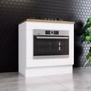 Ver imagem 2 de Balcao Forno Embutir Tampo Cooktop 80cm Americana Branco Nature Henn