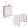 Quarto De Bebê Owens Menininha Branco Rosa - 5
