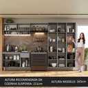 Ver imagem 6 de Armário de Cozinha Completa Suspenso 320cm Cinza Nice Madesa 04