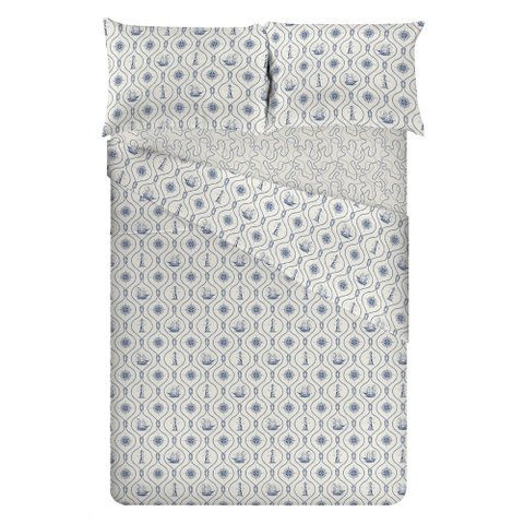 Jogo de Cama 100% Algodão Queen Size 180 Fios Fiori