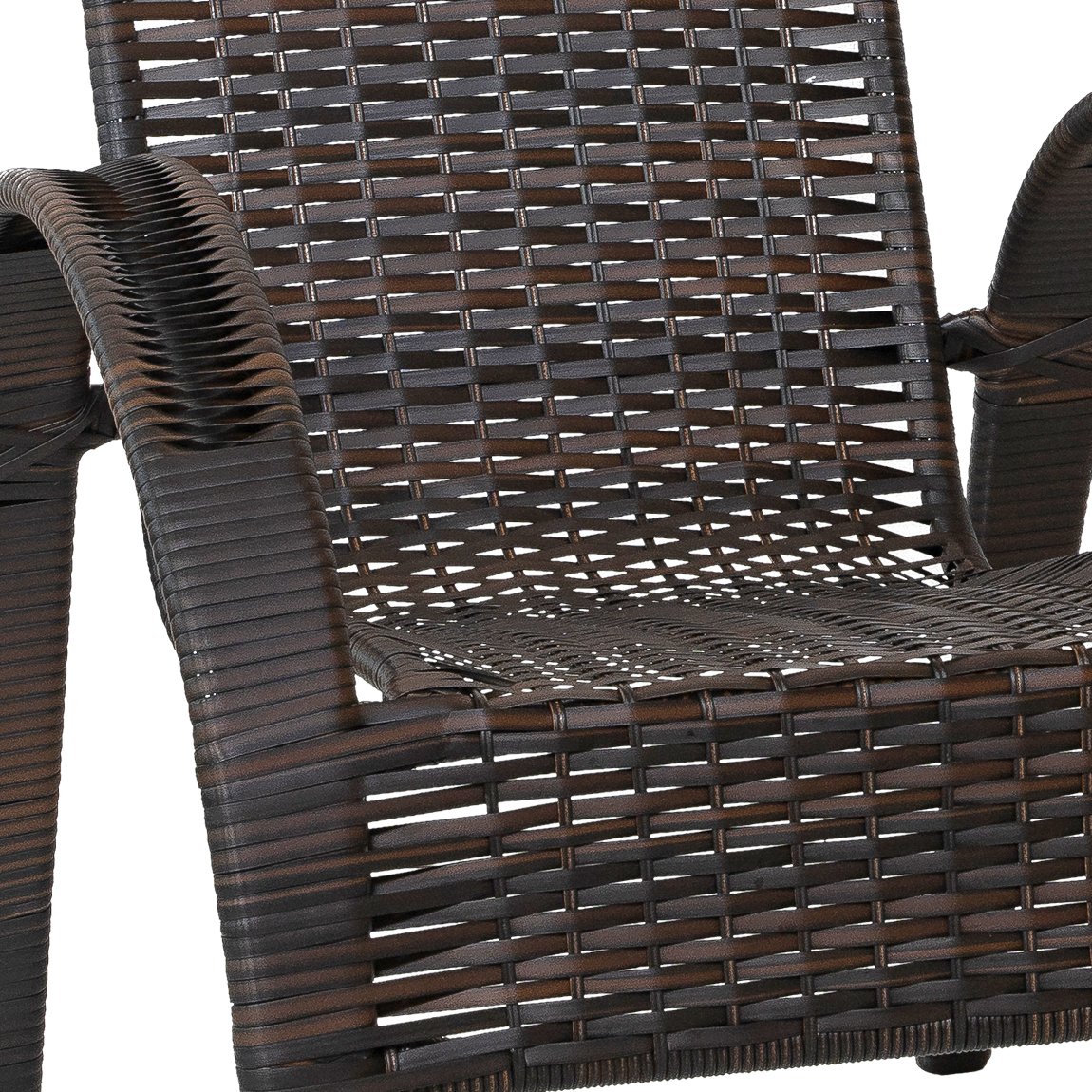 Conjunto 2 Cadeira de Área em Fibra Sintética Napoli para Sacada, Varanda, Jardim, Pátio - Pedra Fer - 2
