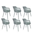 Ver imagem 1 de Kit com 4 Cadeira Marcela Montreal Sala Cozinha Jantar 140pp Cinza