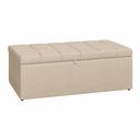 Ver imagem 2 de Recamier Calçadeira Baú Carla para Quarto Cama Casal 140 Cm Suede Bege do Lar Móveis e Decoração