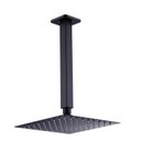 Ver imagem 1 de Ducha Chuveiro Slim Prizi Quadrado 20x20cm Inox 304 Preta de