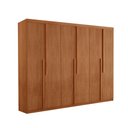 Ver imagem 1 de Guarda Roupa Casal Quioto MDF com 6 Portas 2 Gavetas Moderna Mobília