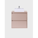 Ver imagem 6 de Gabinete para Banheiro com Cuba e Armario 60cm Mdf Rosa Dubai - On Móveis