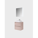 Ver imagem 5 de Gabinete para Banheiro com Cuba e Armario 60cm Mdf Rosa Dubai - On Móveis