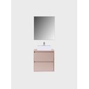 Ver imagem 4 de Gabinete para Banheiro com Cuba e Armario 60cm Mdf Rosa Dubai - On Móveis