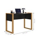 Ver imagem 2 de Mesa para Computador Vila do Horizonte Home Office MDF MDP 107,5cm Preto Qmovi