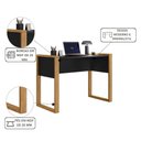 Ver imagem 4 de Mesa para Computador Vila do Horizonte Home Office MDF MDP 107,5cm Preto Qmovi