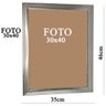 Quadro Porta Retrato Foto Moldura Fotografia Vidro 30x40cm Parede Abmidia Cld8503-cinza - 3