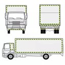 Ver imagem 3 de Faixa Refletiva Sinalizadora Kit 50 Uni 25 Metros Seta Segurança Fluorescente Caminhao Transito Via