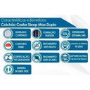 Ver imagem 2 de Colchão Solteiro Castor Espuma D45 Sleep Max (78x188x18) -