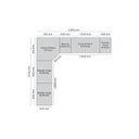 Ver imagem 5 de Quarto Modulado Solteiro Completo 9 Portas 3 Gavetas Canto Oblíquo Seletto Henn
