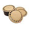 15 Fundo Bases Mdf para Crochê Cestos Fio de Malha 12cm - 1