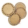 15 Fundo Bases Mdf para Crochê Cestos Fio de Malha 12cm - 3