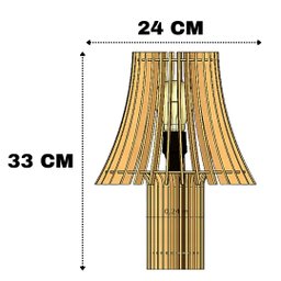 Abajur de Mesa em MDF - 3