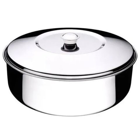 Bacia Multiuso de Aço Inox com Tampa Art'Inox - 8 Litros