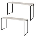 Ver imagem 1 de Kit 02 Mesas Para Escritório e Home Office Industrial Aspen 150 cm C01 Snow - Lyam Decor