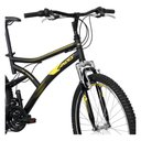 Ver imagem 3 de Bicicleta Mountain Bike Caloi Andes Aro 26 21 Marchas Freio V-Brake Quadro Aço Preta