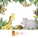 Ver imagem 2 de Painel Safari Aquarela-md14