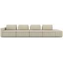 Ver imagem 3 de Sofá Ilha com Puff para Sala Living 505cm Amber M03 Linho Cru - Lyam Decor