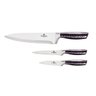 Jogo 3 Facas de Cozinha Purple Eclipse Berlinger Haus - 3