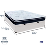 Cama Box Baú e Colchão Orthosono D33 com Pillow Top Viúvo Anjos: Branco - 3