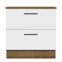 Ver imagem 6 de Balcão Armário de Cozinha 80 cm 2 Gavetas Rustic/Branco Agata Madesa