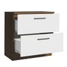 Balcão Armário de Cozinha 80 cm 2 Gavetas Rustic/Branco Agata Madesa - 4