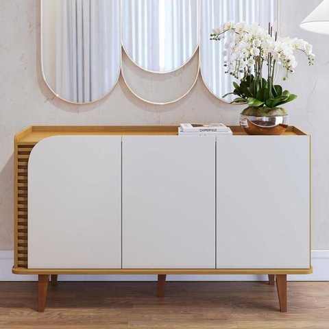 Aparador Buffet Jurerê Naturale Off White Matte - Colibri