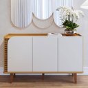Ver imagem 1 de Aparador Buffet Jurerê Naturale Off White Matte - Colibri