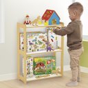 Ver mais imagens de Estante Montessori Infantil MDF Organizadora Brinquedos Livros Quarto Brinquedoteca 75cm