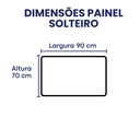 Ver imagem 4 de Conjunto Base Box Solteiro com Painel Branco (88x188)