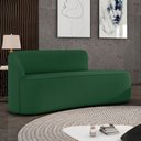 Ver imagem 2 de Sofá 3 Lugares Orgânico 180 Cm Morgan Veludo Verde D03 - D’Rossi