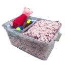 Ver imagem 5 de Kit 3 Caixas Plásticas Organizadoras 50l, 35l, 27l Transparente