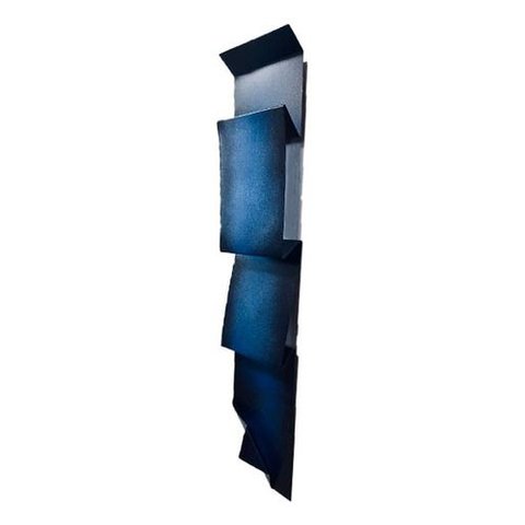Decoração Escultura de Parede em Metal Casa Exclusivo no Brasil Home Decor Azul Estonado