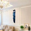 Ver imagem 2 de Decoração Escultura de Parede em Metal Casa Exclusivo no Brasil Home Decor Azul Estonado