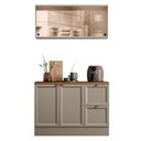 Ver imagem 2 de Cozinha Modulada 2 Peças Aéreo e Balcão de 120cm com Tampo Olivia Poliman