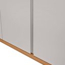Ver mais imagens de Guarda-Roupa Loop 4 Portas e 3 Gavetas - Lopas Amêndoa Clean/Off White