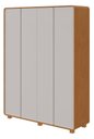 Ver imagem 1 de Guarda-Roupa Loop 4 Portas e 3 Gavetas - Lopas Amêndoa Clean/Off White